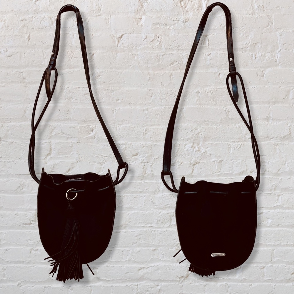 Black Suede Crossbody Bag